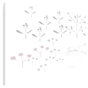 Obraz na płótnie - 120x80 cm 62003 vaku dsgn polana, rośliny, szlaczki, wzory, natura, misz