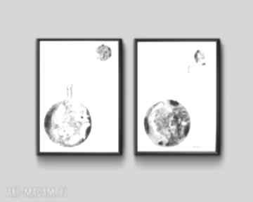 Zamówienie - czarno białe z cyklu dreams 2x A4 plakaty art krystyna siwek plakat motywacyjny
