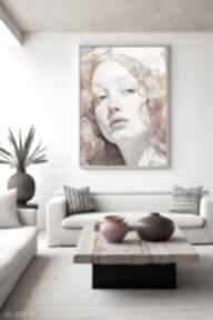 portret dziewczyna kobieta - format 61x91 cm hogstudio plakat, plakaty, duży do salonu