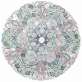 mozaikowa świeża pi art mandala, zen, medytacja, energia, świeżość