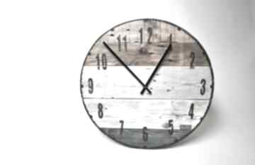 Zegar duży ze starych desek - średnica 57 cm zegary oldtree stare, drewno, loft, vintage