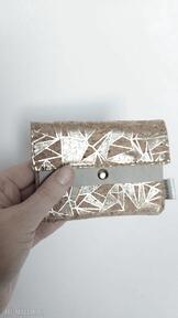 Mini portfel hexalove świecący, less waste, minimalizm, eko, poreczny, unikat