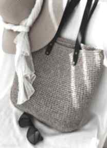 Torba z rafii w orzechowym kolorze torebki ręczne sploty z modna, na lato, ramię, dla niej