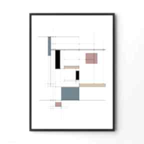 Plakat mondrian - format 40x50 cm hogstudio