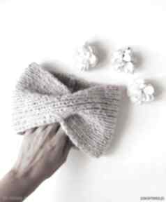 Opaska z wełny merino s g knitwear na zime - ciepła