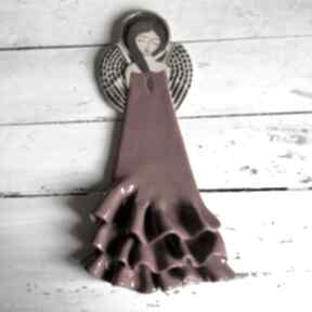 flamenco dekoracje smokfa ceramiczny, prezent, na ścianę, anioł, ślub