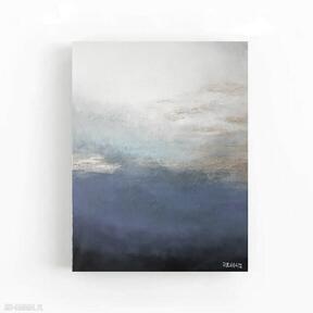 Wiosenne niebo obraz akrylowy formatu 40 50 cm paulina lebida pejzaż, akryl - nowoczesny