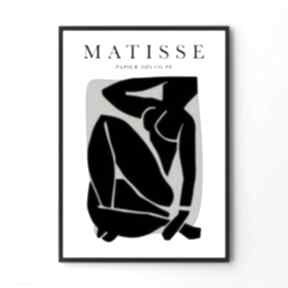 Plakat obraz black matisse A4 - 21 0x29 7cm hogstudio nowoczesne obrazy, mieszkanie, ozdoba