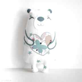 Miś serduszko - monia 21 cm maskotki mały koziołek, misiu, niemowlę, dziecko, koziołkowe love