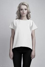 Top, blu123 ecru lanti urban fashion bluzka, koszulka, plecy, biała, elegancka