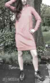 Bluzo sukienka jesień dresowa ciepła wygodna wymyślna midi