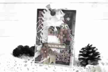 Pomysł na prezenty świąteczne: kartka scrapbooking vairatka handmade, boże