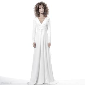 Magdalena maxi hypnotic white ślub milita nikonorov suknia, ślubna, elegancka