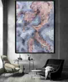 Obraz duży olej na płótnie abstrakcja kolor i swiatło carmenlotsu do salonu, obrazy zamówienie