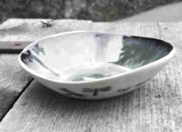 miseczka - c690 ceramika shiraja ceramiczna, na prezent, z napisem, użytkowa, ważki zorza