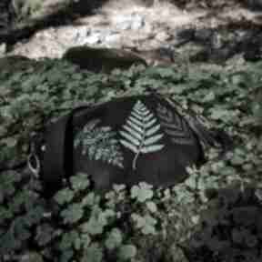Nerka mini liście paproci leśna paproć las góry czarna haftowana