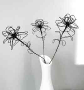 Bukiet kwiatów, sztuczne kwiaty dla domu dekoracje wire art z drutu