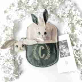 Króliczek z łóżeczkiem - cytrynka seria kochany domek maskotki mały koziołek królik