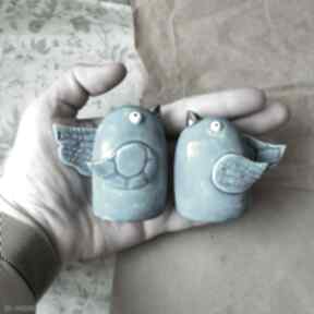 Ptaszki turkusowe ceramika wylęgarnia pomysłów
