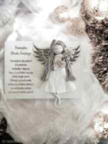 Pamiątka na chrzest tabliczka z aniołkiem dom kartkowelove aniołek, anioł stróż