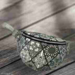 Nerka saszetka roz XL wodoodporna marokańskie kafelki zobag, torebka na pas, biodro