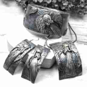 Komplet biżuterii anioły - wyjątkowa kameleon, z aniołami, kolczyki na prezent, bransoletka