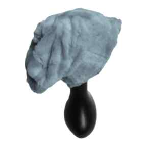 Szalona futrzana czapka niebieski włos, bardzo miła na podszewce, dla artystki, rozmiar uniw