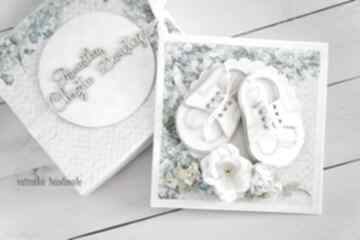 Pamiątka chrztu świętego scrapbooking kartki vairatka handmade chrzest