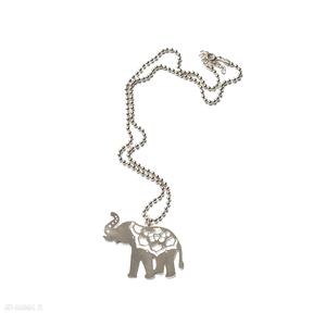 Indian gold elephant naszyjniki anna grys słoń, szczęście, talizman, wisiorek