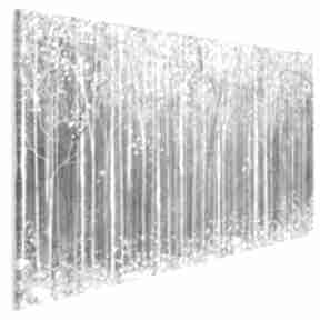 Obraz na płótnie - szary biały abstrakcja 120x80 cm 84901 vaku dsgn, nowoczesny, zimowy
