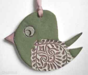 Folkowy ptaszek dekoracje wielkanocne ceramika ana ptak, wiosna, zawieszka