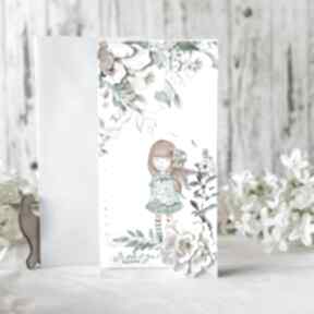 Kartka uniwersalna - serdeczne życzenia scrapbooking