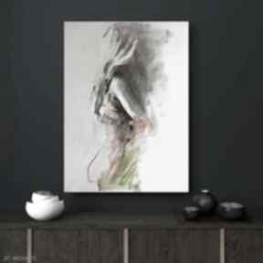 Woman 60x70cm galeria alina louka obraz do salonu, obrazy, miłość, kobieta duży szkic, piękna