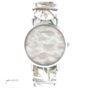 piasek, kwiaty, nato, biały zegarki yenoo zegarek, bransoletka, plaża, prezent
