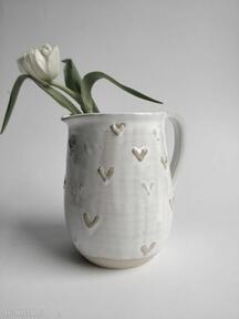 Dzbanek ceramiczny ceramika kate maciukajc, wazon na kwiaty, prezent, dzbanuszek