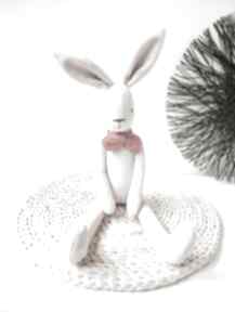 królik zając w stylu tilda maskotki mallow króliczek, zajączek pluszowy, styl maileg, prezent
