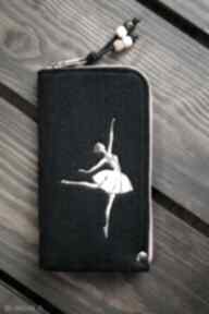 Filcowe etui na telefon - baletnica happy art smartfon, pokrowiec, futerał, balerina, taniec