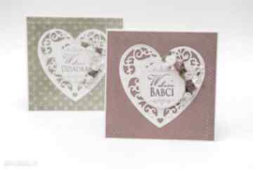 Komplet kartek na dzień babci i dziadka scrapbooking kartki qachna