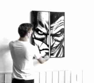 joker marvel superbohater - format 40x50 cm hogstudio plakat, czarno biały batman, plakaty