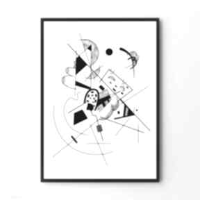 black kandinsky B1 - 70x100 cm plakaty hogstudio obraz, plakat, mieszkanie, sztuka