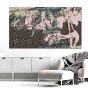 obraz czerwona orchidea 120x70, na ścianę do salonu, sypialni renata bułkszas abstrakcja