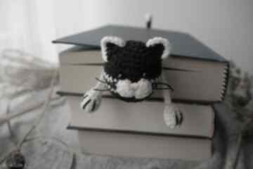 do czarny zakładki wernika kot, kotek, książki, dla czytelnika, prezent dziecka