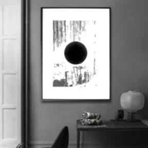 Grafika w ramie zaćmienie księżyca 30x40 renata bułkszas księżyc, nowoczesne, z księżycem