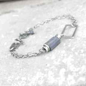 Lapis lazuli modna bransoletka nowoczesna, biżuteria autorska