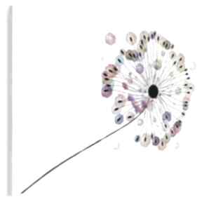 Obraz na płótnie - dmuchawiec kolorowy 120x80 cm 73501 vaku dsgn, kwiat, roślina, natura