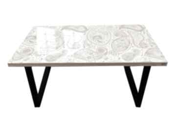 Ethnic glam nowoczesny stolik loft kawowy do salonu stoły art and texture loftowy