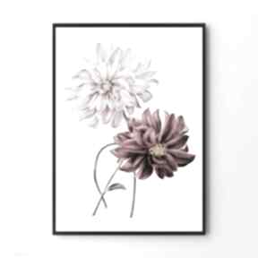 Plakat obraz kwiatowy A2 - 42x59 4cm hogstudio obrazy, plakaty, kwiaty, mieszkanie, dom