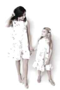 Latori - sukienka dziewczęca z kolekcji "mama i córka" dla ld41 3 kwiaty, dziewczynki