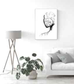 50x70 cm wykonana plakat - elegancki minimalizm, obraz do plakaty art krystyna siwek ręcznie