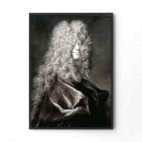 Plakat curly guy - format 30x40 cm plakaty hogstudio, do salonu, reprodukcja, desenio